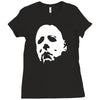 halloween mask Ladies Fitted T-Shirt