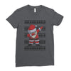 ugly santa dabbing Ladies Fitted T-Shirt