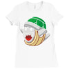 mario turtle Ladies Fitted T-Shirt