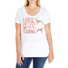 life is better with boxers Ladies Curvy T-Shirt