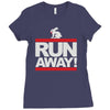 run away rabbit Ladies Fitted T-Shirt