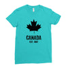 Canada Established 1867 Ladies Fitted T-Shirt