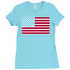 usa flag navy american Ladies Fitted T-Shirt