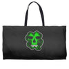 celtic green clover skull patch, irish biker patches Weekender Totes