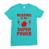 Reading Is My Superpower Ladies Fitted T-Shirt
