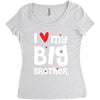 I Love My Big Brother Women's Triblend Scoop T-shirt