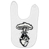 heart and nuclear explosion Baby Bibs