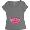 Two Peas In a Pod Twin Chocolate Baby Girls Women's Triblend Scoop T-shirt