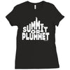 summit or plummet Ladies Fitted T-Shirt