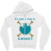 IT'S NEVER A CRIME TO EXIST Franky  One Piece Zipper Hoodie