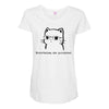 nevertheless, she purrsisted Maternity Scoop Neck T-shirt