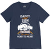 daddy and son not always eye to eye V-Neck Tee