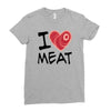 i love meat Ladies Fitted T-Shirt