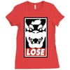 lose Ladies Fitted T-Shirt