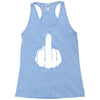 middle finger Racerback Tank