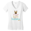 house is not a home without a frenchie Women's V-Neck T-Shirt
