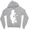 sax player lady face optical illusion Zipper Hoodie