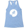 moon alien predator Racerback Tank