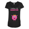 Creating a Lil Monster Baby Girl Maternity Scoop Neck T-shirt