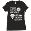 work like a captain party like a pirate Ladies Fitted T-Shirt