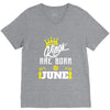 Kings Are Born In June V-Neck Tee