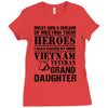 Vietnam Veteran Granddaughter Ladies Fitted T-Shirt