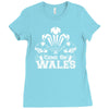 come on wales funny nations rugby Ladies Fitted T-Shirt