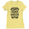 Super Cool Mommy Of A Freaking Awesome Daughter Ladies Fitted T-Shirt
