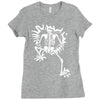 a skeleton crawling Ladies Fitted T-Shirt