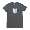born in the usa Ladies Fitted T-Shirt