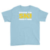 born to ski forced to work Youth Tee