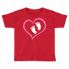 Baby Girl with Heart Any Name Customized Toddler T-shirt