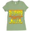 network engineer i connect the Ladies Fitted T-Shirt