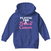 playing for breast cancer Youth Hoodie