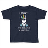 look i've created a unicorn Toddler T-shirt