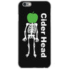 ciderhead cider drinking skeleton and apple iPhone 6/6s Case