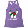 equality white Racerback Tank