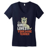 This Girl Loves Yorkshire Terriers Women's V-Neck T-Shirt