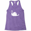 apatosaurus white Racerback Tank