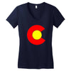 colorado flag Women's V-Neck T-Shirt