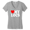 love my locs Women's V-Neck T-Shirt