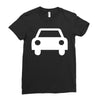 car Ladies Fitted T-Shirt