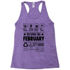 Born In February Racerback Tank
