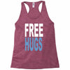 funny t shirts free hugs adult Racerback Tank