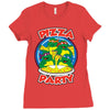 pizza party Ladies Fitted T-Shirt