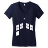 blue boxes Women's V-Neck T-Shirt