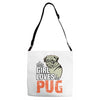 This Girl Loves Pug Adjustable Strap Totes