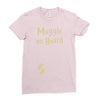 muggle on board maternity Ladies Fitted T-Shirt