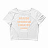 Braver Stronger Smarter Uterine Cancer Awareness Crop Top