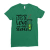 Made With Lots Of Love And a Little Science Ladies Fitted T-Shirt